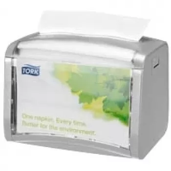Tork Xpressnap stalo servetėlių dozatorius pilkas plastikinis 201x150x155 mm (272613)