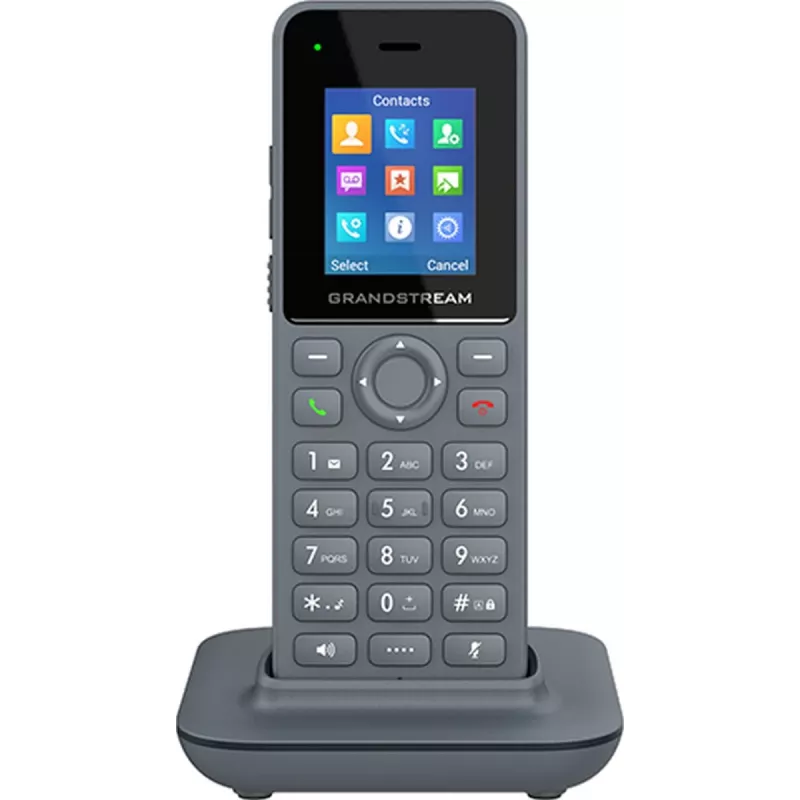 Grandstream DP725 DECT HD ragelis be laido, 1,8 colio TFT spalvotu ekranu, 20 SIP paskyrų ir linijų, push-to-talk, pilkas