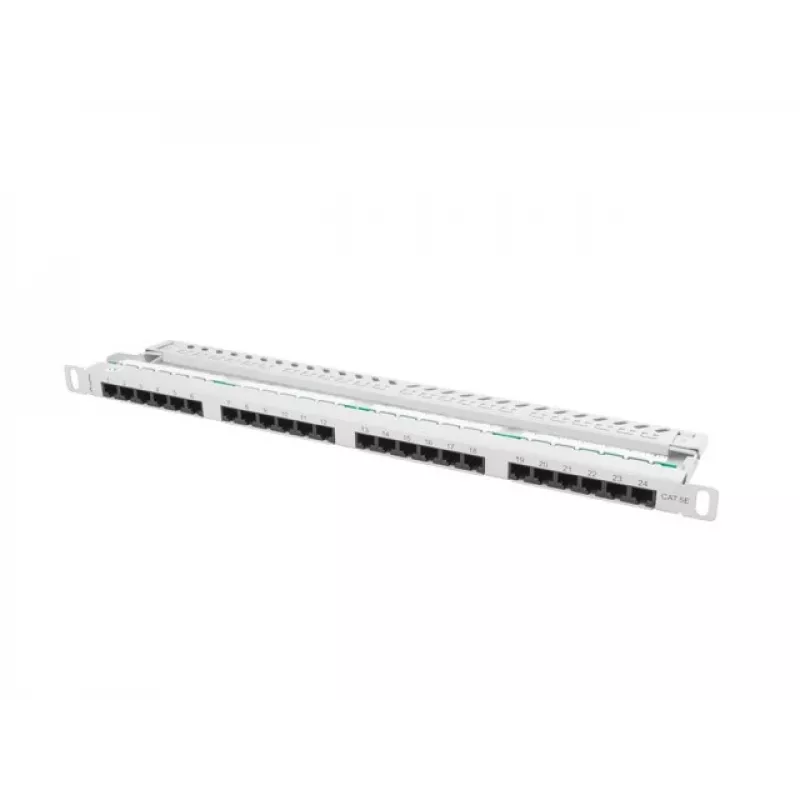 Pataisų skydelis Lanberg PPU5-0024-S 24 prievadų Cat5e 0,5U 19 inch