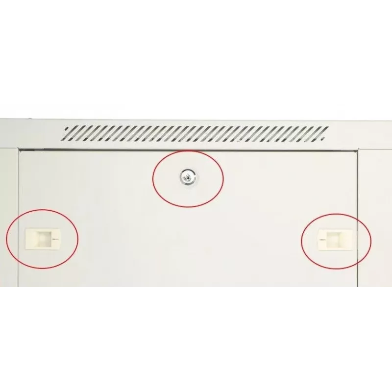 Extralink sieninis stelažas 12U 600x450 pilkos spalvos, metalinės durelės