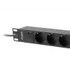 LANBERG POWER STRIP 10 RACK 1U, 16A, 3x SHUKO