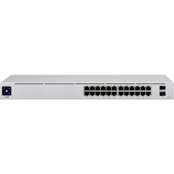 Ubiquiti Networks UniFi USW-24 valdomas L2 Gigabit Ethernet jungiklis (10/100/1000) be PoE, montuojamas į stelažą