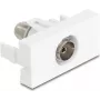 DeLOCK 90844 Lizdas IEC F Baltas 75 Ω Kištukinis