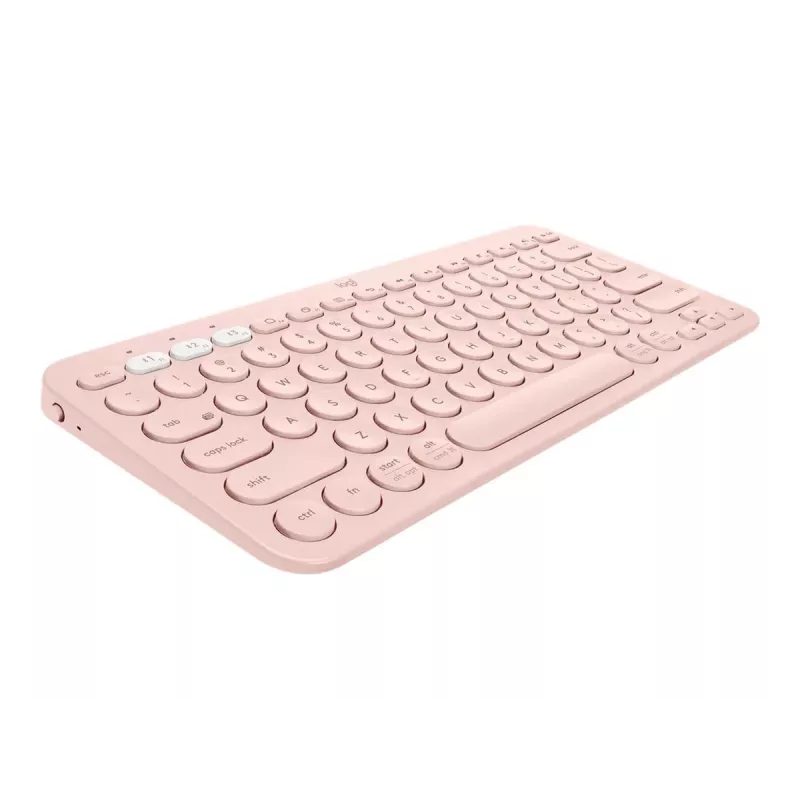 Belaidė Bluetooth klaviatūra Logitech K380 Multi-Device, rožinė, QWERTZ