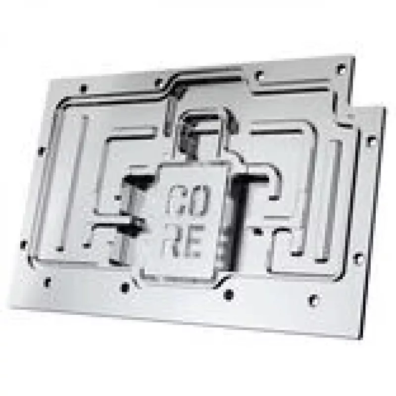 Vandens aušinimo blokas GPU Alphacool Core RX 9070 XT Swift+ Transparent Chrome