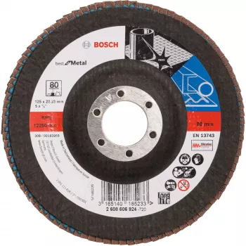 Pjovimo diskas Bosch X571 Best for Metal 12,5 cm