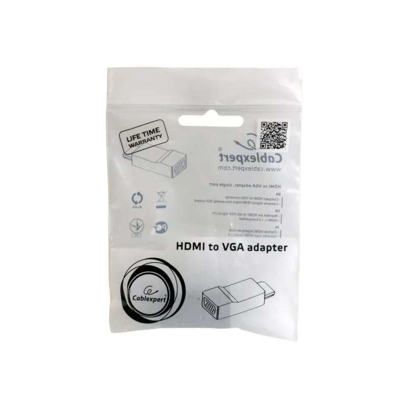 Kabelio lyties keitiklis Gembird A-HDMI-VGA-001