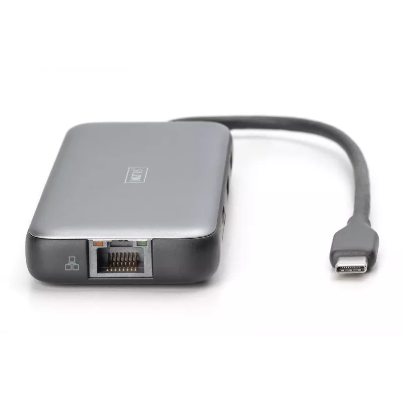 USB-C dokų stotelė Digitus DA-70915 8 prievadų 100W Power Delivery