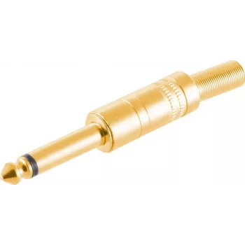 Mono 6,3 mm lizdas ShiverPeaks 50600-G – paauksuotas metalinis garso kištukas