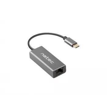 NATEC Cricket USB 3.2 Gen 1 Type-C pilkas Ethernet adapteris 1000 Mbit/s