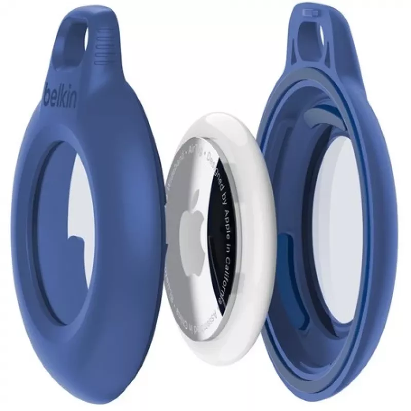 Belkin MSC013btBL mėlynas vandeniui atsparus laikiklis su raktų pakabuku Apple AirTag