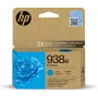 Originali HP 938e EvoMore Cyan kasetė – standartinė talpa, vienetinis paketas, ~1650 puslapių