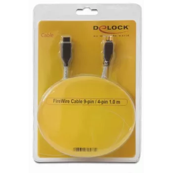 FireWire A/B kabelis DeLOCK 82588 1,0 m pilka