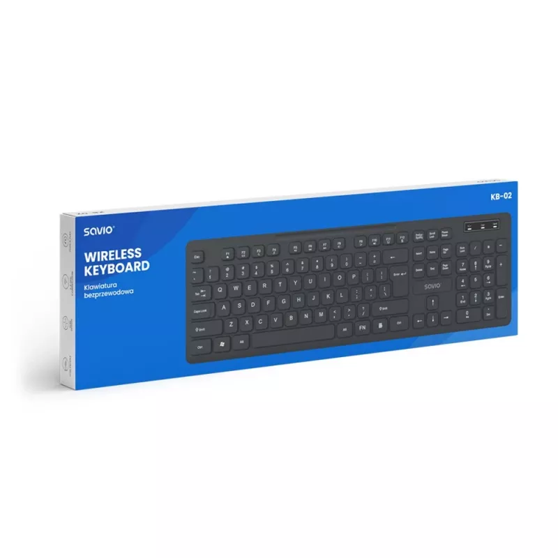 Savio KB-02 klaviatūra Namai/Biuras USB QWERTY Juoda