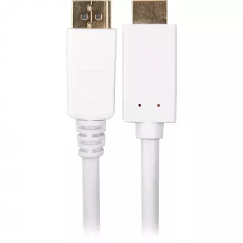 Sharkoon adapterinis kabelis DisplayPort 1.2 → HDMI 4K baltas 3 m