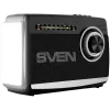 Nešiojamas radijo imtuvas ir garsiakalbis SVEN SRP-155, juodas (3W, Bluetooth, FM/AM/SW, USB, microSD, žibintuvėlis, baterija)