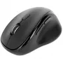 Manhattan ergonominė belaidė pelė, dešiniarankiams, reguliuojama 800/1200/1600 dpi, 2,4 GHz (iki 10 m), šeši mygtukai su slinkimo ratuku, kombinuotas USB-A ir USB-C imtuvas, juoda, AA baterija (įtraukta), trejų metų garantija