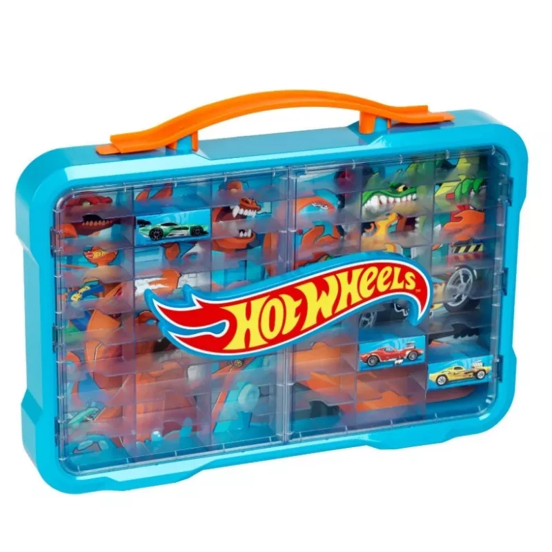 Hot Wheels nešiojamas dėklas su šviečiančiu logotipu