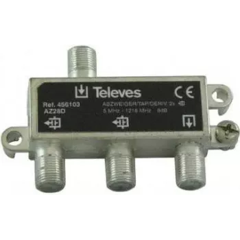 Skirstytuvas Televes AZ28D 2 kryptys 5–1218 MHz, 8 dB įterpimo nuostoliai