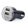 Automobilinis kroviklis Gembird EG-U2C2A-CAR-02, 12–24V įėjimas, 5V/2.1A išėjimas, 2× USB 2.0, juodas