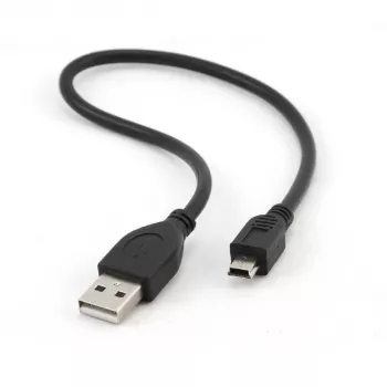 Gembird USB 2.0 A–Mini-USB M laidas 0,3 m pilkas