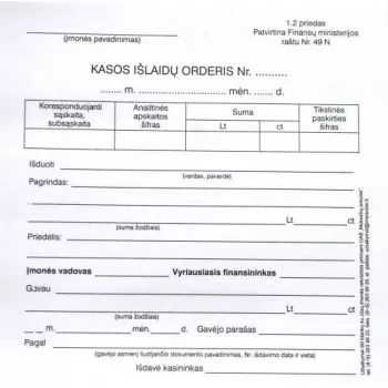 Išėmimo orderiai, A6 (100) 0720-034