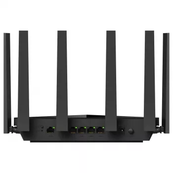 Cudy WR6500H stalinis belaidis maršrutizatorius – Dviejų juostų 2.4/5 GHz, Wi‑Fi 7 (802.11be), 5765 Mbps, 2.5GbE LAN, 5x RJ-45, 3x3 antenos, juodas