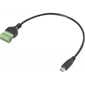 Renkforce USB-C adapterinis kabelis [1x kištukas - 1x spaustukinis sujungimas] RF-6443952 30 cm