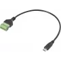 Renkforce USB-C adapterinis kabelis [1x kištukas - 1x spaustukinis sujungimas] RF-6443952 30 cm