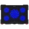 Tellur Cooling Pad Basic 17, 5 ventiliatoriai, LED, Juoda