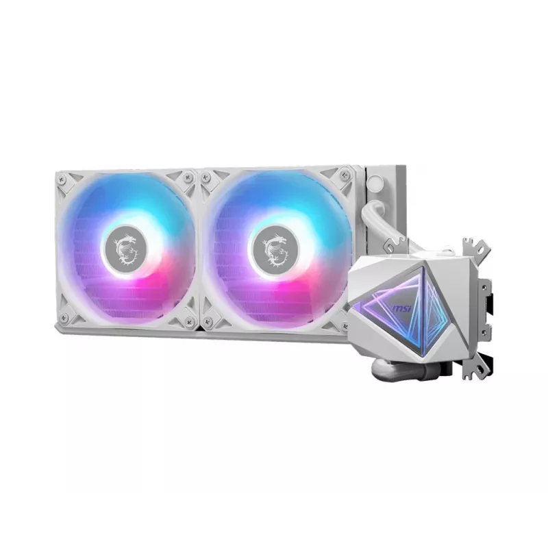MSI MAG Coreliquid I240 procesoriaus skysčio aušinimo komplektas 12 cm Baltas 1 vnt.