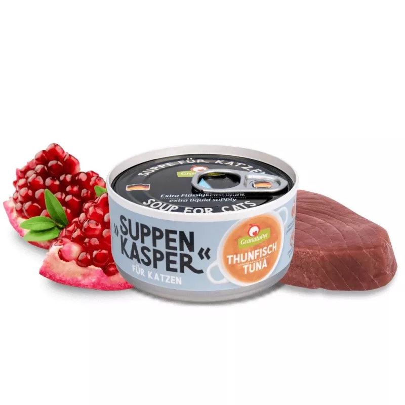 Fox4Pets GranataPet SUPPENKASPER Tuna šlapias skanėstas katėms 70 g, suaugusiems, be grūdų, skardinė