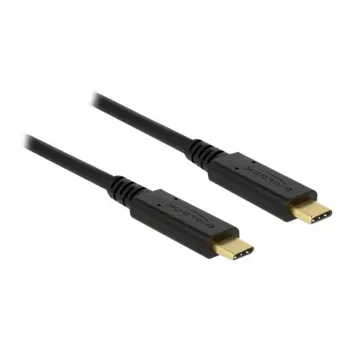 USB laidas DeLOCK 85531 USB 3.2 Gen 2 1m USB C juodas