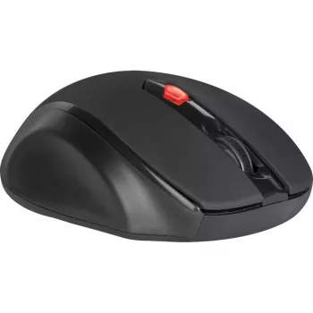 Belaidė RF optinė dešiniarankė pelė DEFENDER ULTRA MM-315 — 1600 DPI, 6 mygtukai, USB imtuvas, juoda
