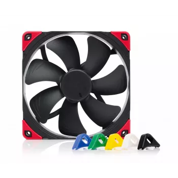 140 mm korpuso ventiliatorius Noctua NF-A14 PWM chromax.black.swap, 12V, 300–1500 RPM, PWM, 140,2 m³/h, 24,6 dB