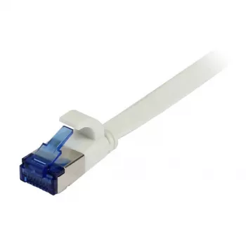 Synergy 21 Patch Laidas RJ45, CAT6A 500MHz, 1,0 m, Baltas, U/FTP, Plokščias, TPE (Superflex), AWG32