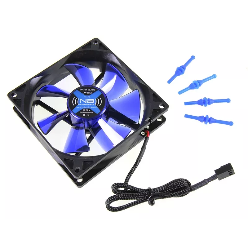 Noiseblocker BlackSilentFan XE2 92 mm kompiuterio korpuso ventiliatorius