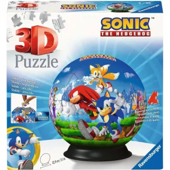 3D dėlionės rutulys Ravensburger Sonic the Hedgehog, 72 detalės, modelis 11592