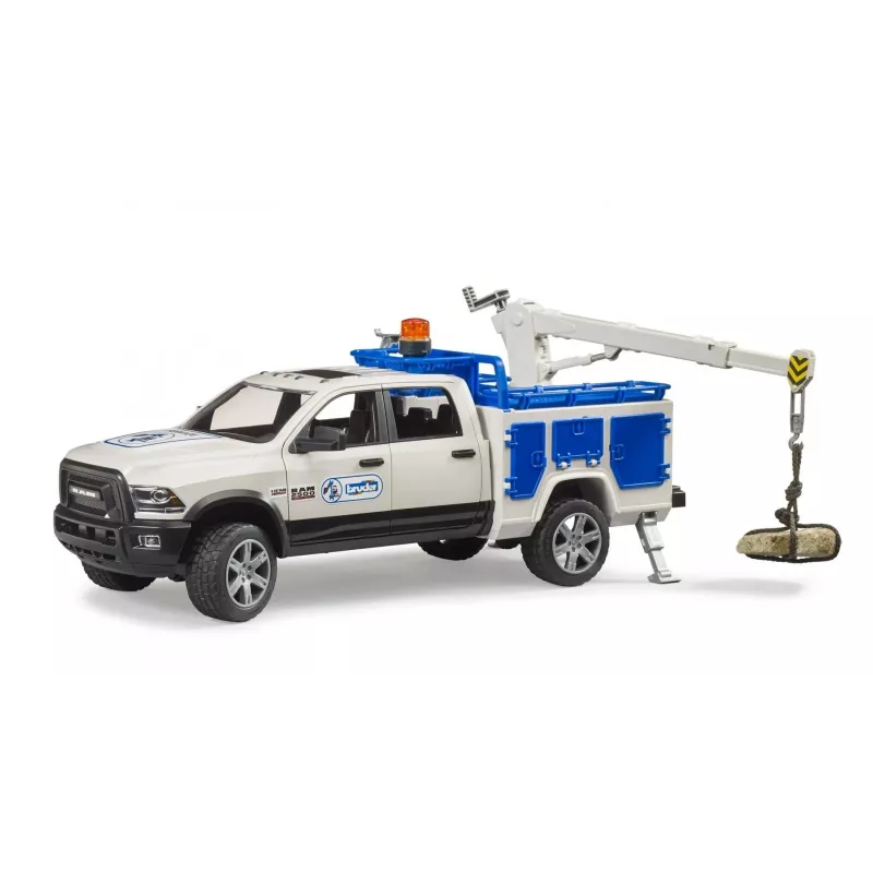 Automobilis Dodge RAM 2500 Service su besisukančiu švyturiu Gaidys BRUDER 02509