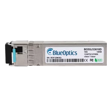 SFP+ skaidulinis siųstuvas-imtuvas BlueOptics FN-TRAN-SFP+BD33-BO, 10 Gbps, LC, vienmodis