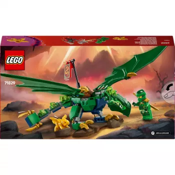 LEGO NINJAGO 71829 Lloyd's Green Forest Dragon konstruktorius, 128 dalių, 2 minifigūrėlės, nuo 6 metų