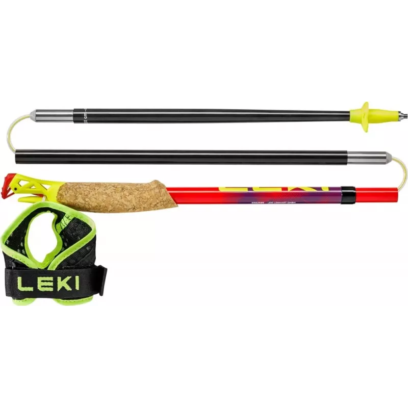Trekkingo lazdos Leki TRL Ultratrail FX One 115 cm, raudona