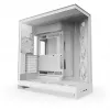 Korpusas PC Midi Tower NZXT H9 Flow RGB+ — Baltas, palaiko ATX/EATX/Micro-ITX, grūdintas stiklas, 3x140mm priekiniai + 1x120mm galiniai ventiliatoriai