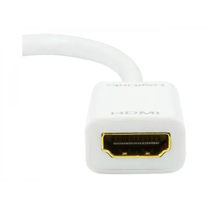 Vaizdo kabelio adapteris LOGILINK Mini DisplayPort į HDMI Type A CV0036A, 0,1 m, pilka