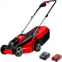 Belaidis stūmiamas vejapjovė EINHELL GE-CM 18/30 Li — 18V, 3,0Ah, 30 cm pjovimo plotis, 25 L žolės rinktuvas
