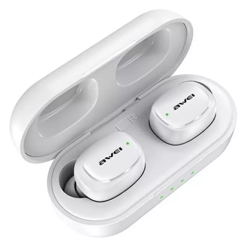 Awei AWE000177 Baltos belaidės ausinės TWS Bluetooth 5.1