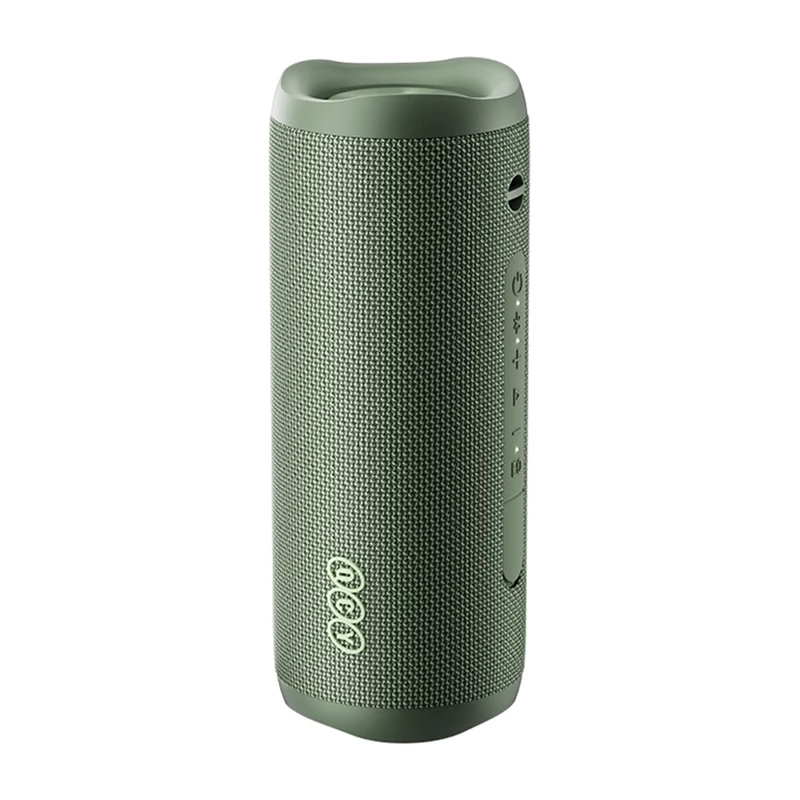 Belaidis garsiakalbis QCY SP7 žalias Bluetooth 5.0 nešiojamas, įkraunama baterija, kompaktiškas dizainas