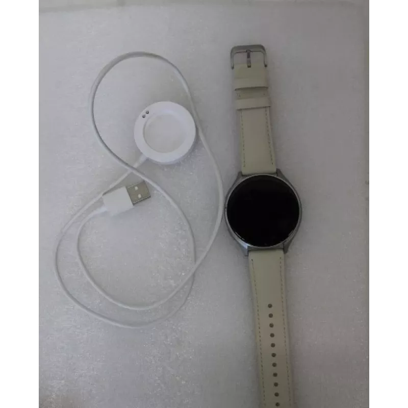 Išpardavimas. Xiaomi Watch 2 Titan pilkas korpusas su balta odiniu dirželiu | Išpardavimas. Xiaomi Watch 2 Titan | Išmanusis laikrodis | GPS (palydovas) | AMOLED | 1,43 colio | NAUDOTAS, ĮBRĖŽIMAI EKRANE A