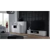 Cama TV stovas VIVA 180 baltas/baltas blizgus + juodas
