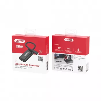 UNITEK V1421A USB grafikos adapteris juodas